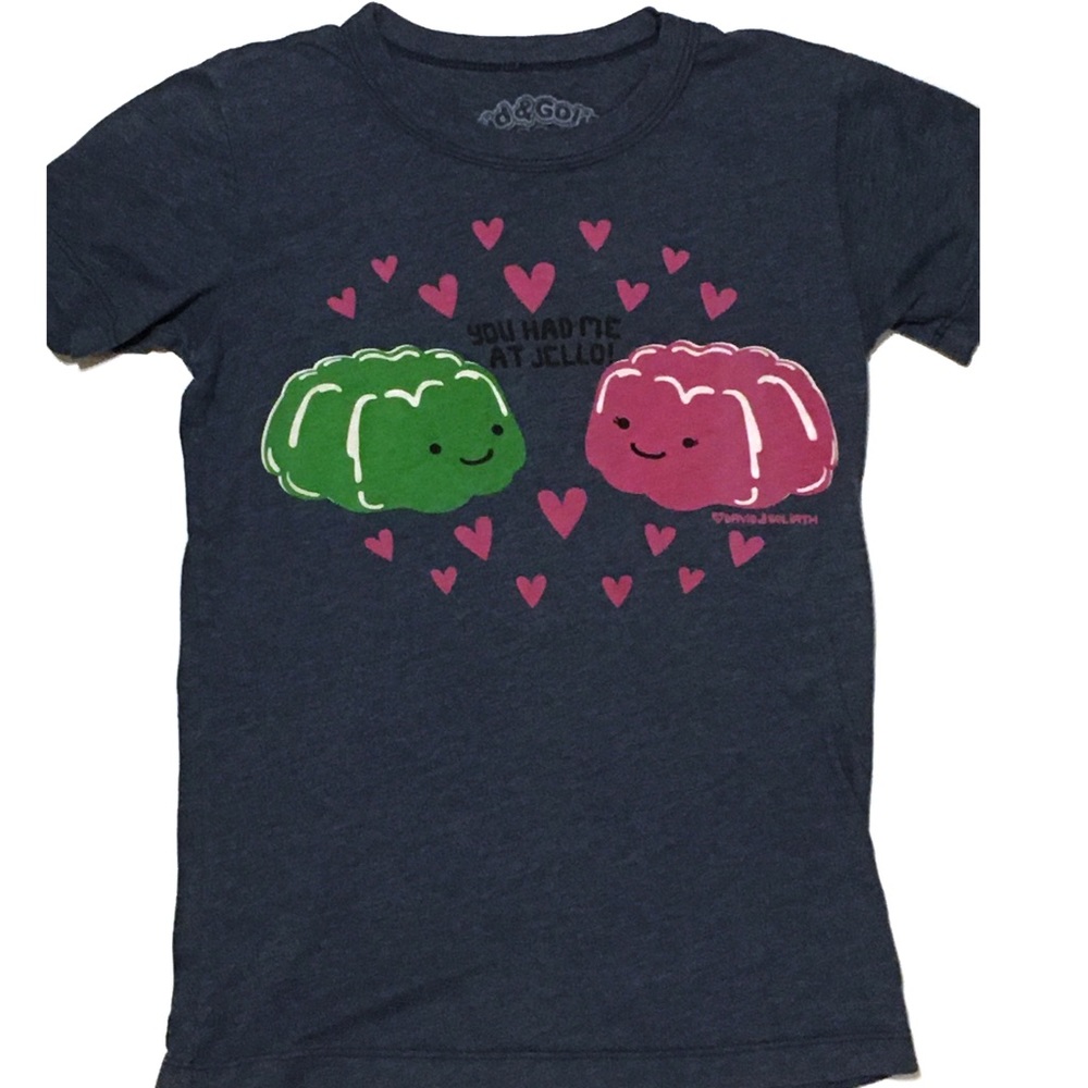 “You Had Me At Jello” Blue Graphic Tee